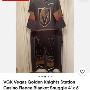Golden knights fleece blanket